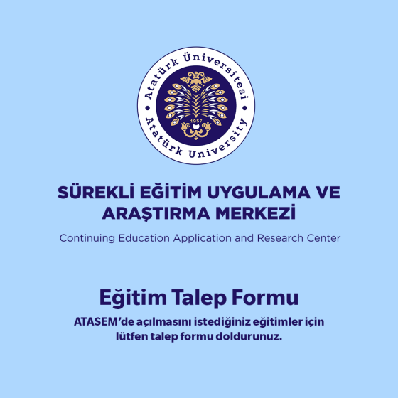 ATASEM Eğitim Talep Formu