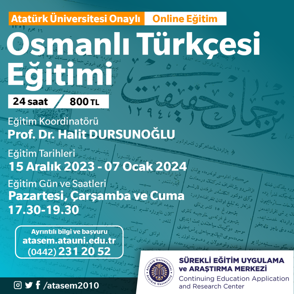 Osmanl T rk esi E itimi ATASEM