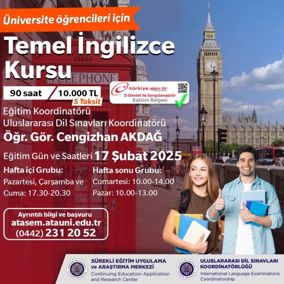 Temel İngilizce Kursu