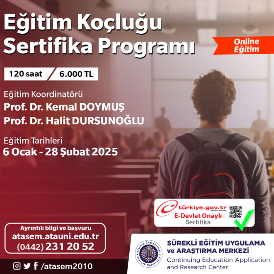 Eğitim Koçluğu Eğitimi Sertifika Programı