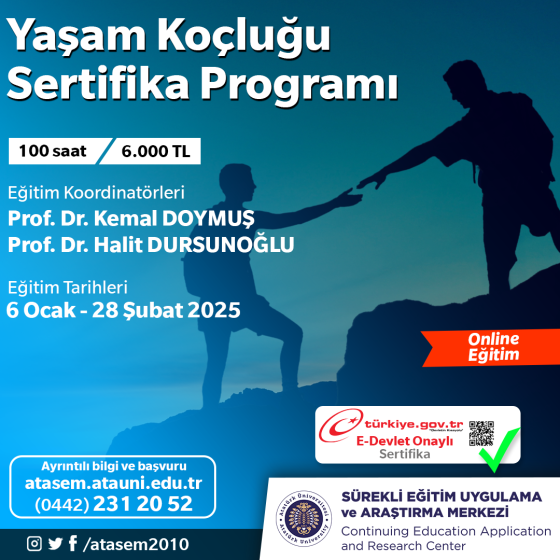 Yaşam Koçluğu Eğitimi Sertifika Programı