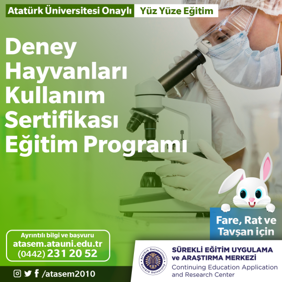 Deney Hayvanları Kullanım Sertifikası Eğitim Programı