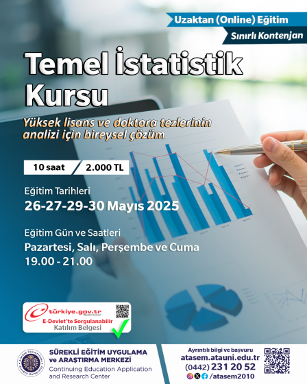 Temel İstatistik Kursu