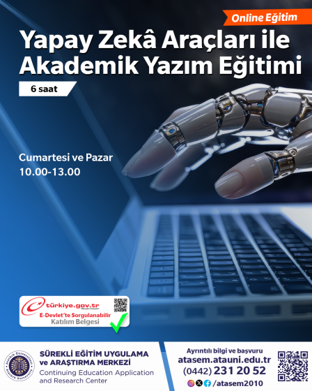 Üretken Yapay Zekâ Araçları ile Akademik Yazım Eğitimi