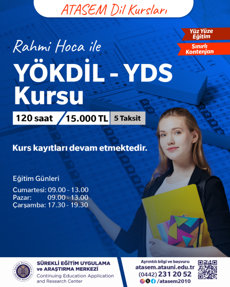 YÖKDİL – YDS Kursu