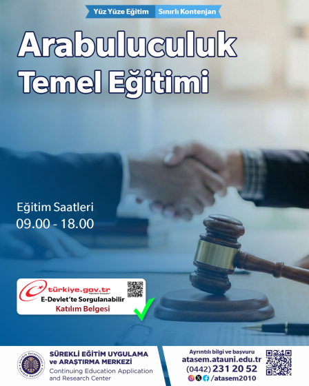 Arabuluculuk Temel Eğitimi