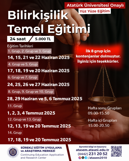 Bilirkişilik Temel Eğitimi