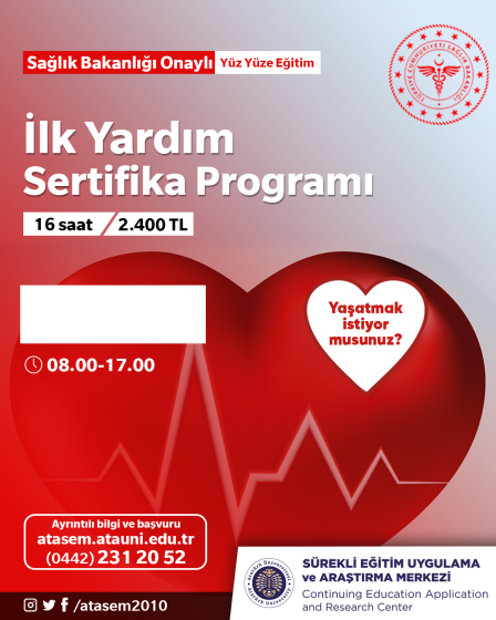 İlk Yardım Sertifika Programı