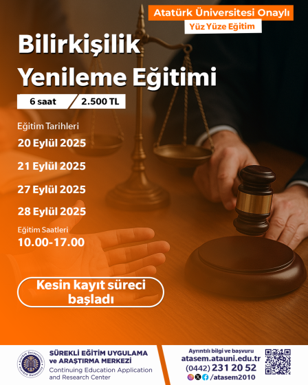 Bilirkişilik Yenileme Eğitimi
