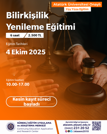 Bilirkişilik Yenileme Eğitimi