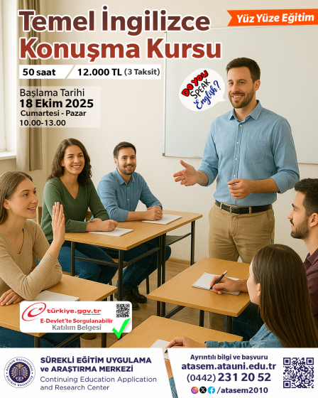 Temel İngilizce Konuşma Kursu
