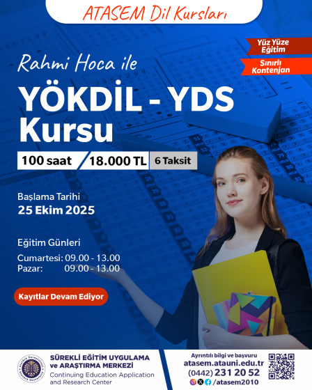 YÖKDİL – YDS Kursu