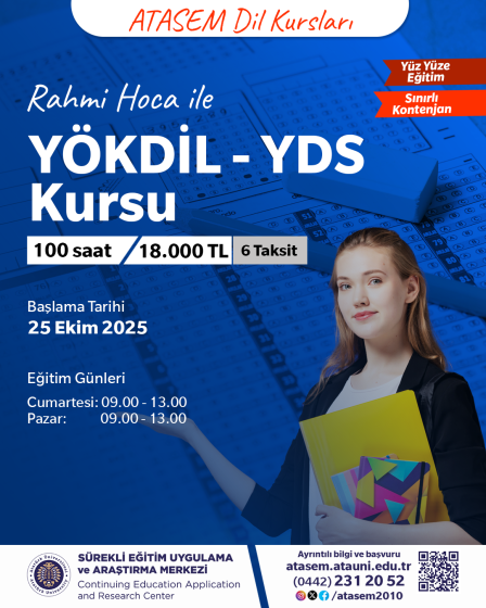 YÖKDİL – YDS Kursu