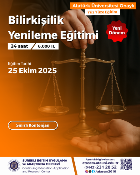Bilirkişilik Yenileme Eğitimi
