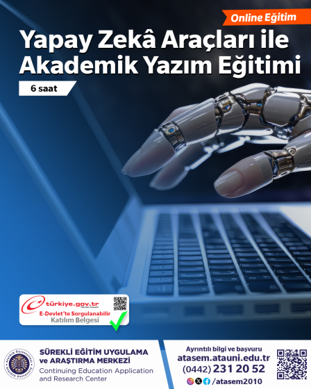 Üretken Yapay Zekâ Araçları ile Akademik Yazım Eğitimi