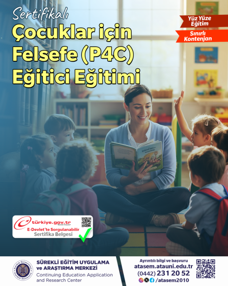 Sertifikalı Çocuklar için Felsefe (P4C) Eğitici Eğitimi