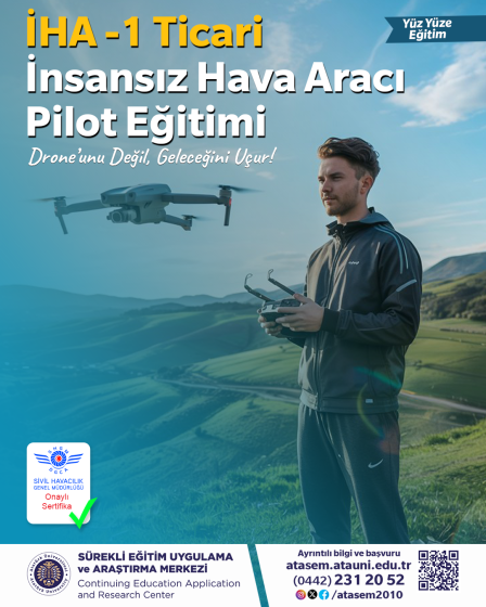İHA -1 İnsansız Hava Aracı Ticari Pilot Eğitimi