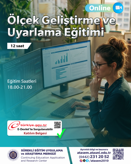 Ölçek Geliştirme ve Uyarlama Eğitimi